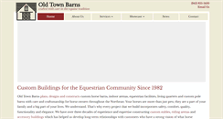 Desktop Screenshot of oldtownbarns.com